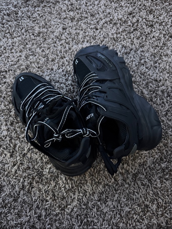 Balenciaga Other - Balenciaga Kids Black Lace-Up Sneakers